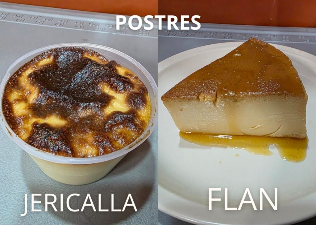 Postres Gericaya y flan